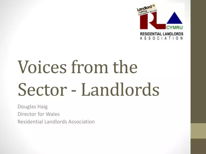 voices from the sector landlords