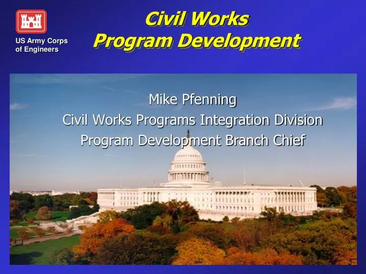 civil works program development