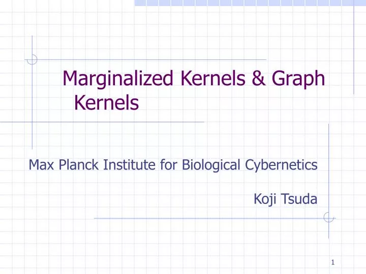 marginalized kernels graph kernels