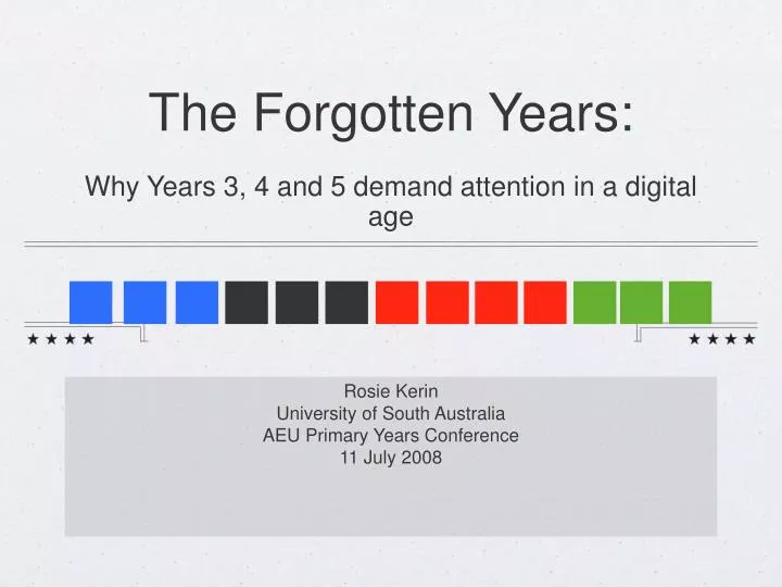 the forgotten years why years 3 4 and 5 demand attention in a digital age