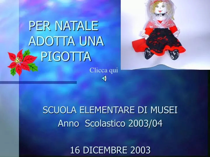 per natale adotta una pigotta