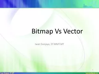 Bitmap Vs Vector