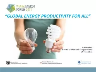“GLOBAL ENERGY PRODUCTIVITY FOR ALL”
