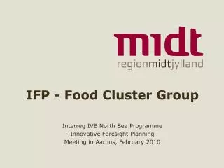 IFP - Food Cluster Group