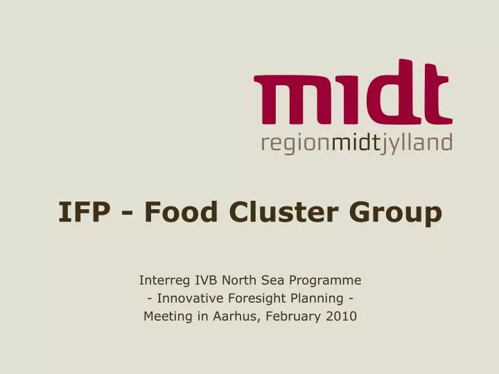 ifp food cluster group