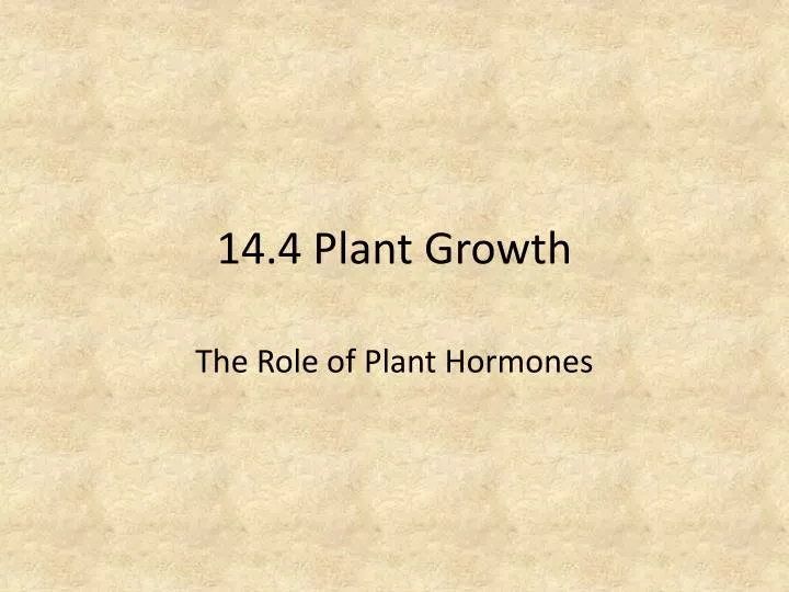 14 4 plant growth