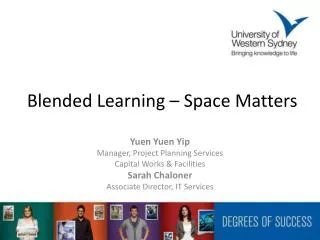 Blended Learning – Space Matters
