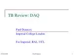 TB Review: DAQ - slide 1