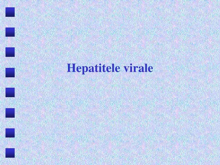 hepatitele virale