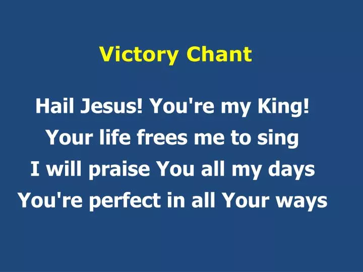victory chant