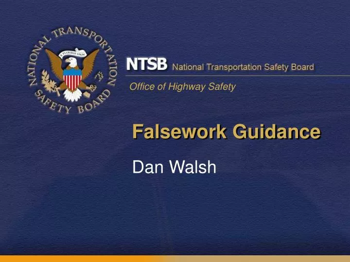 falsework guidance