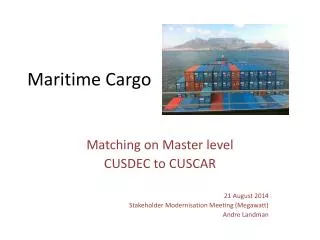 Maritime Cargo