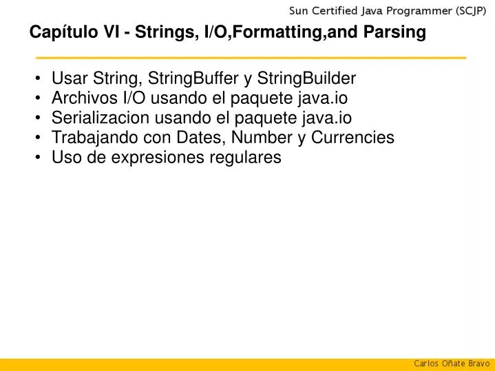 cap tulo vi strings i o formatting and parsing