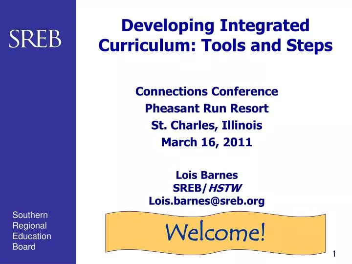 developing integrated curriculum tools and steps