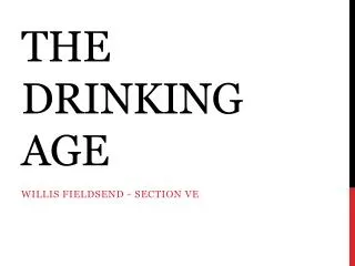 The Drinking age