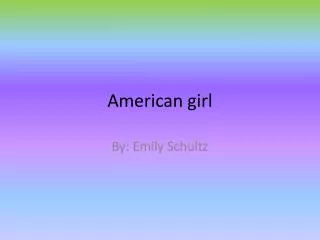 American girl