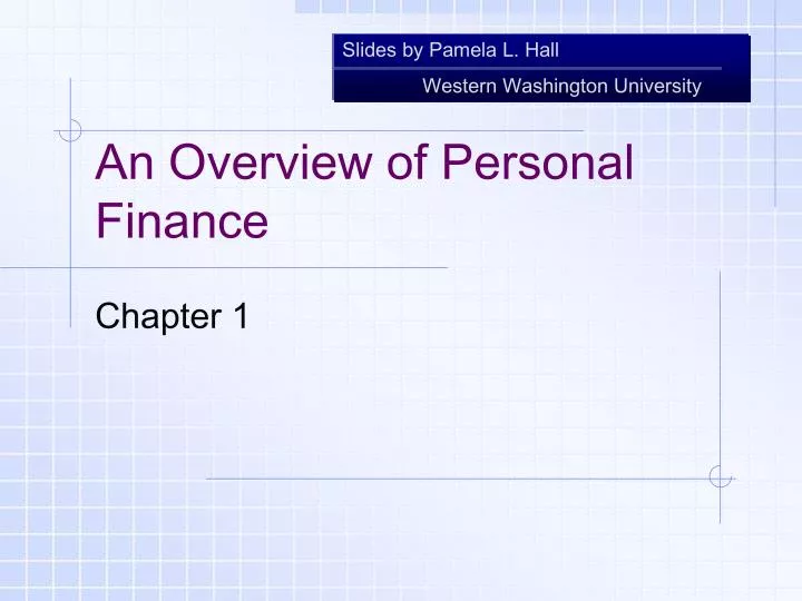 an overview of personal finance