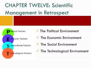 CHAPTER TWELVE: Scientific Management in Retrospect
