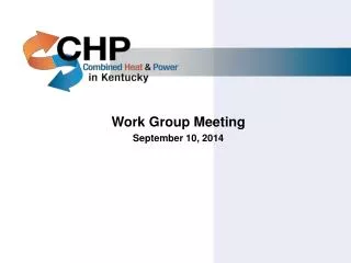 Work Group Meeting September 10, 2014