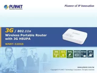 3G / 802.11n Wireless Portable Router with 3G HSUPA