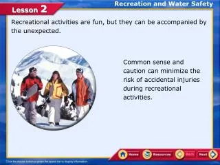 Recreation and Water Safety
