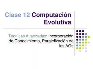 clase 12 computaci n evolutiva