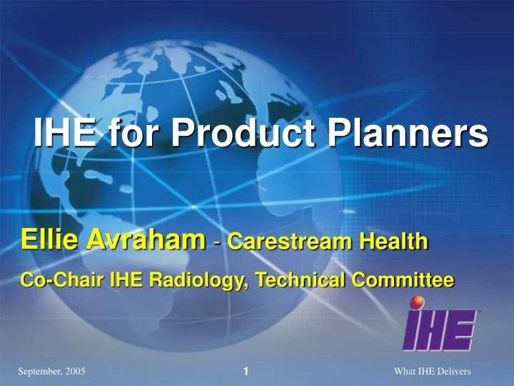 ihe for product planners