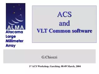 ACS and VLT Common software