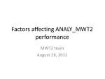 Factors affecting ANALY_MWT2 performance - slide 1