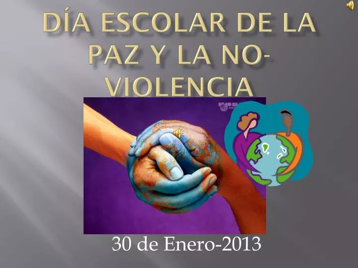 d a escolar de la paz y la no violencia