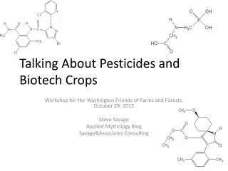 Talking About Pesticides and Biotech Crops