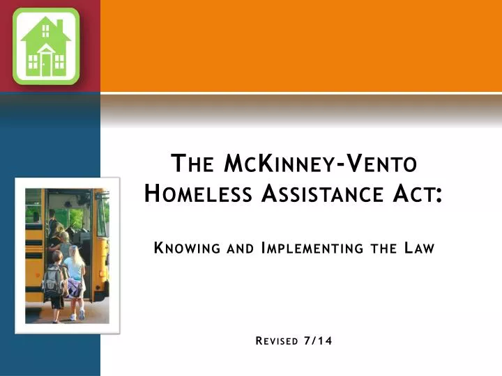 the mckinney vento homeless assistance act knowing and implementing the law revised 7 14