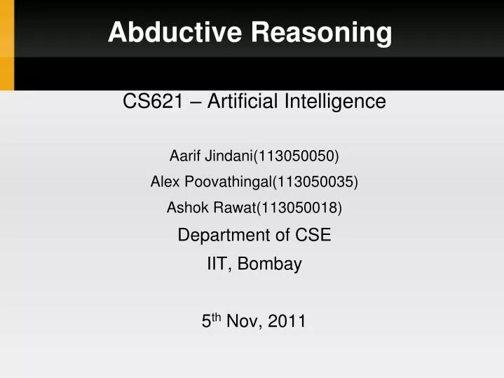 abductive reasoning