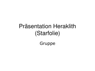 pr sentation heraklith starfolie