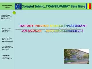 Colegiul Tehnic ,,TRANSILVANIA” Baia Mare
