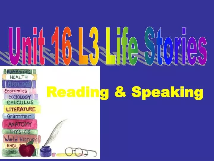 reading speaking