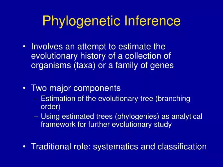 phylogenetic inference