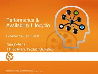 Performance &amp; Availability Lifecycle Recorded on July 10, 2008