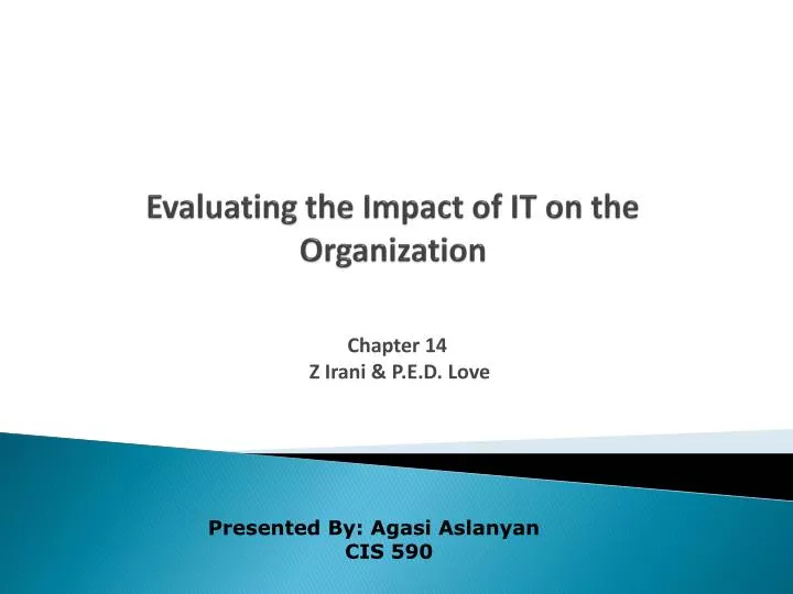 evaluating the impact of it on the organization