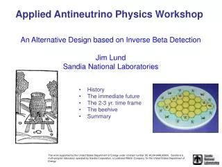 An Alternative Design based on Inverse Beta Detection Jim Lund Sandia National Laboratories