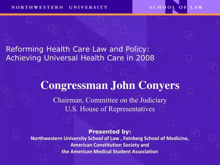 reforming health care law and policy achieving universal health care in 2008