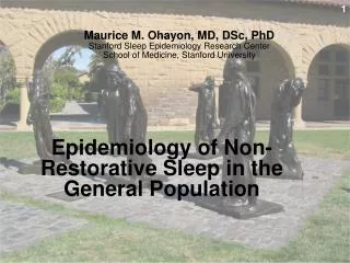 Epidemiology of Non-Restorative Sleep in the General Population
