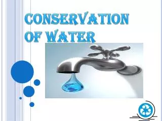 Conservation Of water