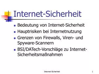 Internet-Sicherheit