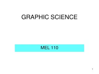 GRAPHIC SCIENCE