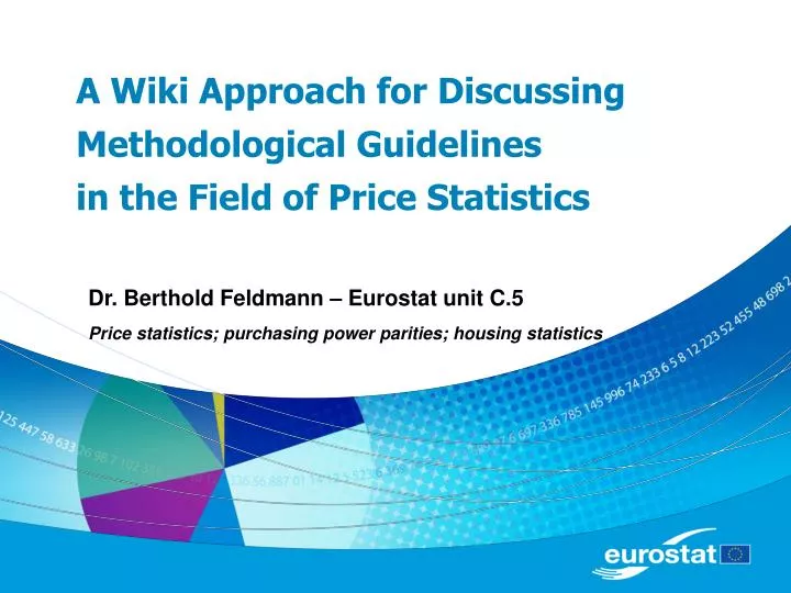 a wiki approach for discussing methodological guidelines in the field of price statistics