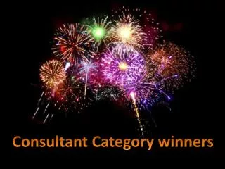 Consultant Category winners