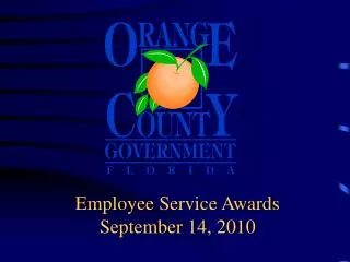 Employee Service Awards September 14, 2010