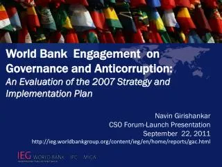 Navin Girishankar CSO Forum-Launch Presentation September 22, 2011