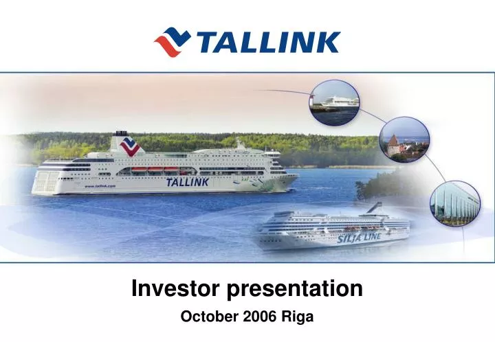 investor presentation october 2006 riga